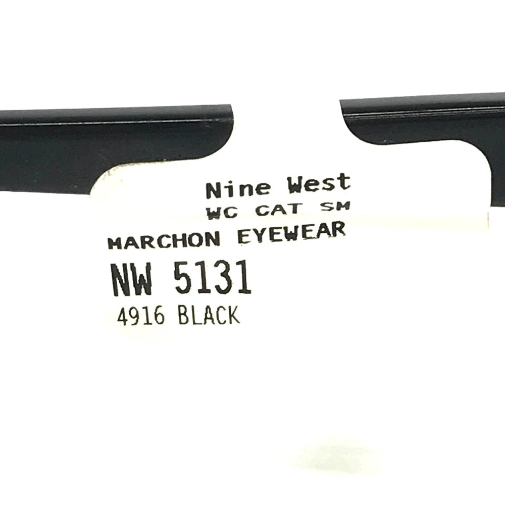 Nine West Eyeglasses Frame NW5131 030 Polished Black Gray Cat Eye 51-16-135